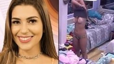 Vivian Amorim Gostosa do BBB 17 Novamente Pagou Peitinho e Dessa Vez Com Mais Nitidez Pois Esqueceu Totalmente das Câmeras