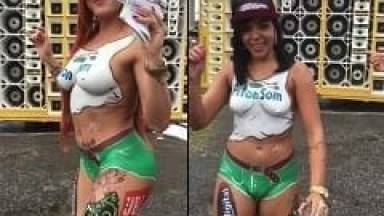 Gostosas Ficam Nuas só Com Tinta no Corpo no Tuning Festival Rebolando Suas Bundas Maravilhosas Pra Enlouquecer o Público – Amadoras