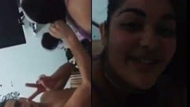 “Olha a Éguinha” Enquanto Malandro Metia a Piroca Com Força na Vadia Puxando os Cabelos Dela, um Amigo Filmava a Putaria – Caiu na Net