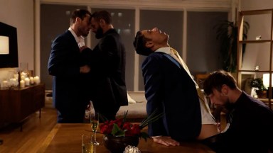 Homoseksueel swinger kwartet van het hoogste niveau