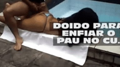 Amigo Saradão Arrombando o Cu da Esposa Tarada do Marido Corno em Motel no RJ