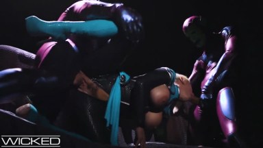 La capitana Marvel despacha a dos Skrulls