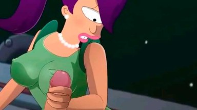 Fry and Leela from Futurama fucking