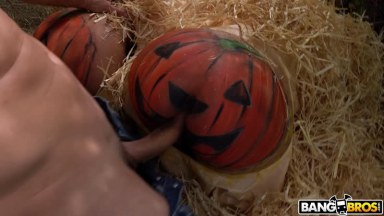 Calabazas culonas en Halloween