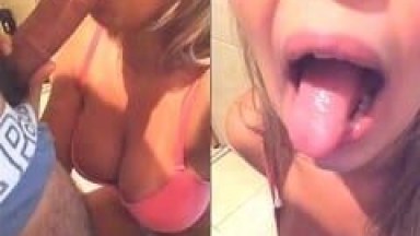 Gostosa Com Boquinha de Veludo de Blumenau – SC Grava Vídeo Caseiro Mamando a Pica do Seu Namorado e Engolindo a Porra Toda